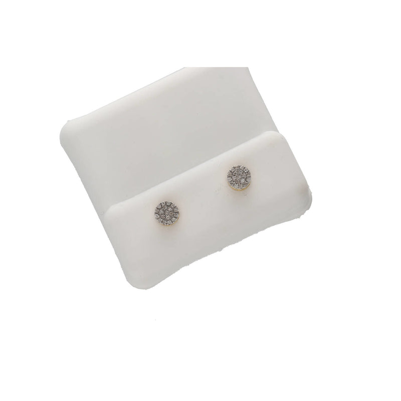 10k Gold 0.10 ctw Diam Flow Earring