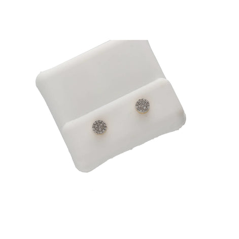 10k Gold 0.10 ctw Diam Flow Earring