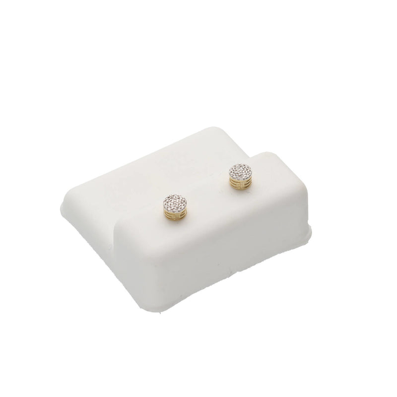 10k Gold 0.10 ctw Diam Flow Earring