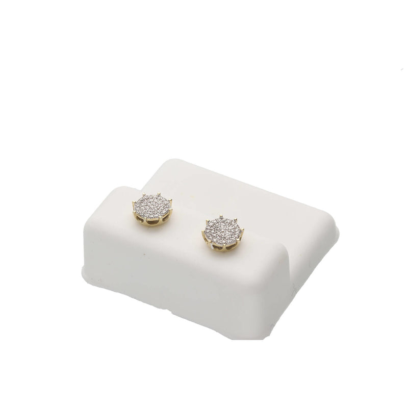 10k Gold 0.16 ctw Diam Cir Earring