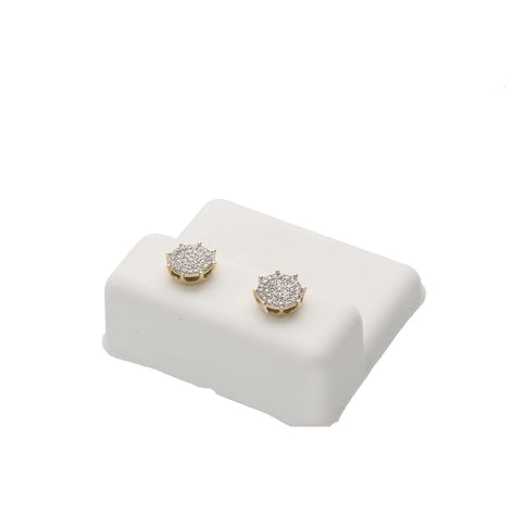 10k Gold 0.16 ctw Diam Cir Earring