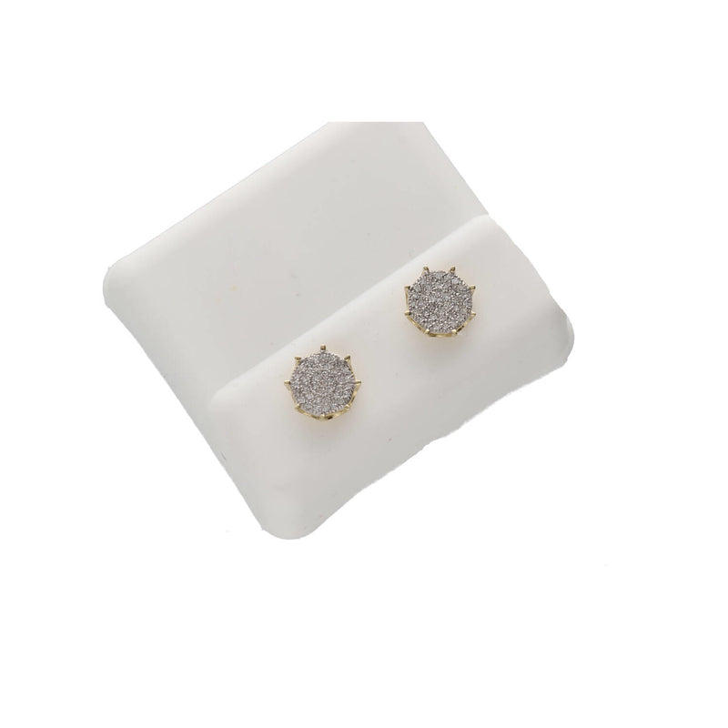 10k Gold 0.16 ctw Diam Cir Earring