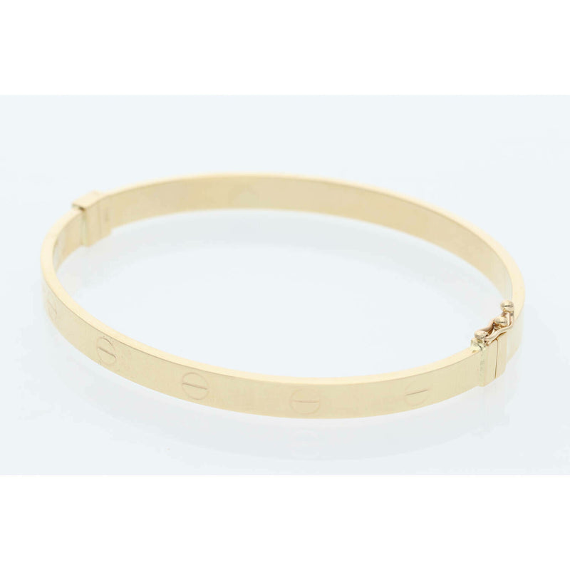 14K Gold Fancy  Bangle 5.8x8.5" W:9.3