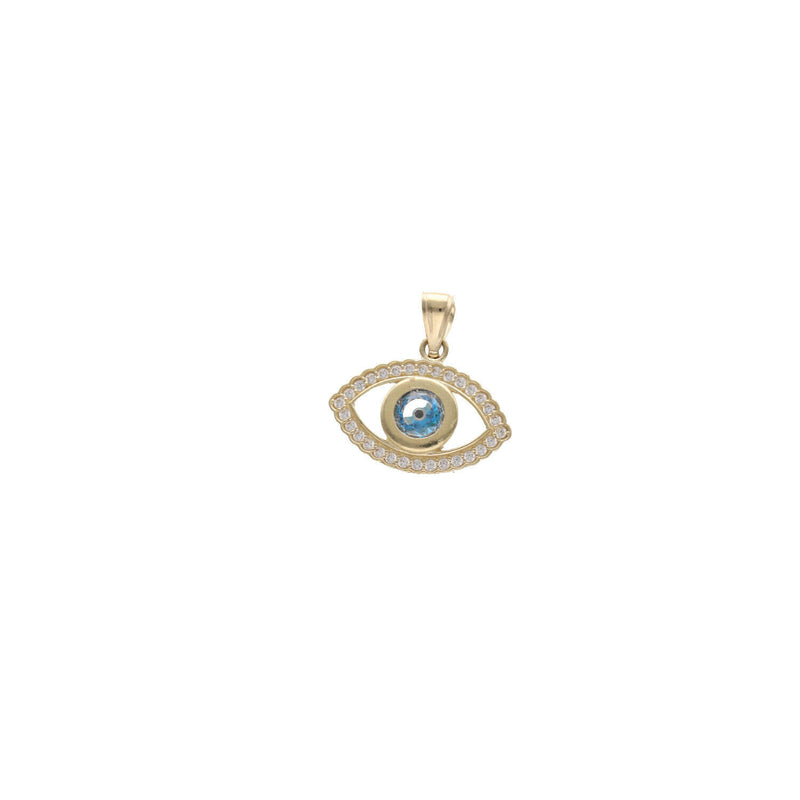 Gold & CZ Eye Charm 