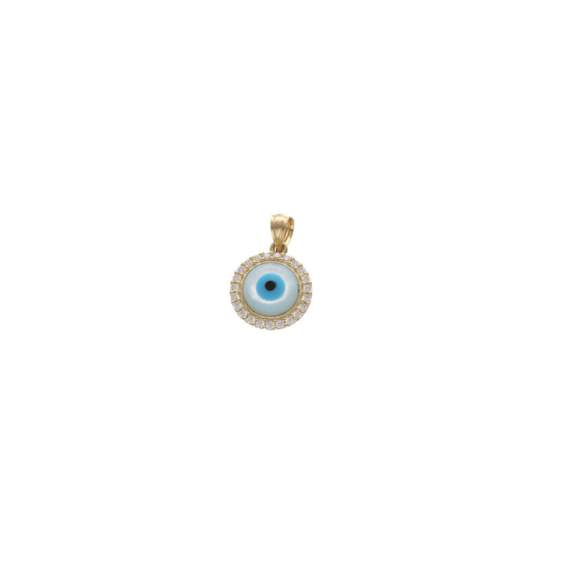 Gold & CZ Eye Charm