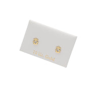 Gold & Cubic Zirconia Girl Earrings