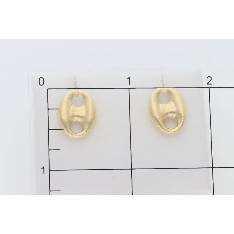 14 Karat Gold Puff Earring