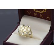 10 Karat Gold Nugget Heart Ring