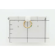 14K Gold & Green Cz Hoop Earring