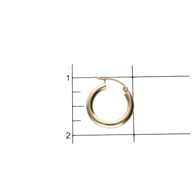 14 Karat Gold Hoops Earring