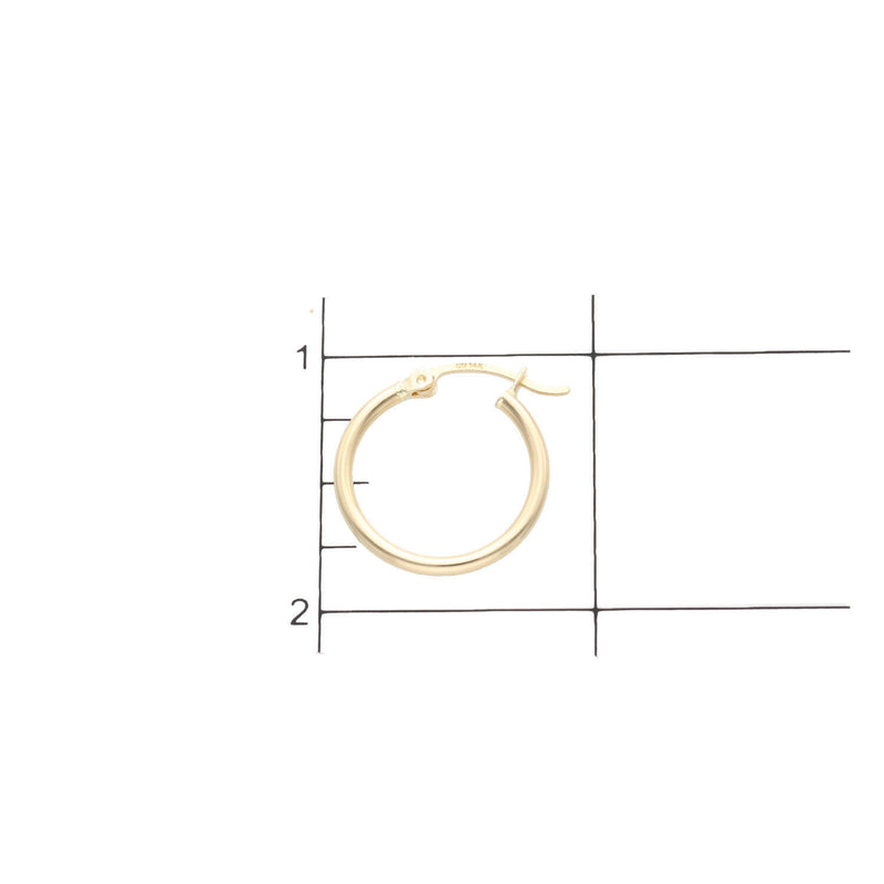 14 Karat Gold Hoops Earring