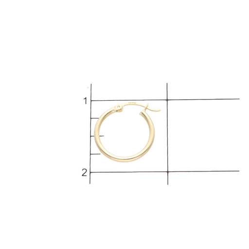 14 Karat Gold Hoops Earring
