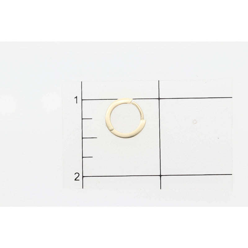10K Gold Huggies Plain Earr W:1.7