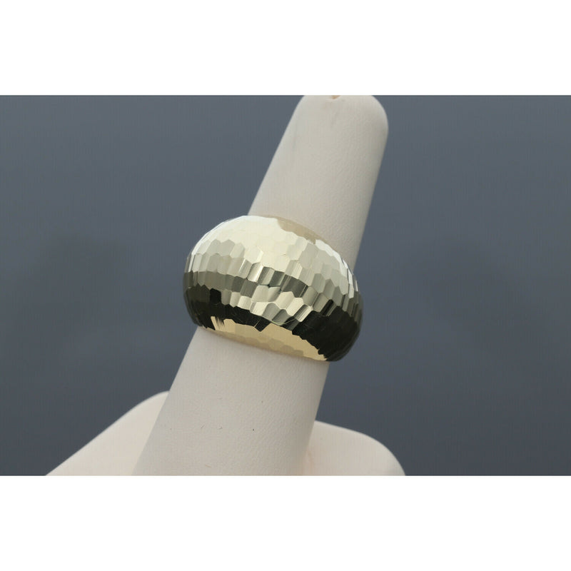 14 Karat Gold Disco Dome Ring