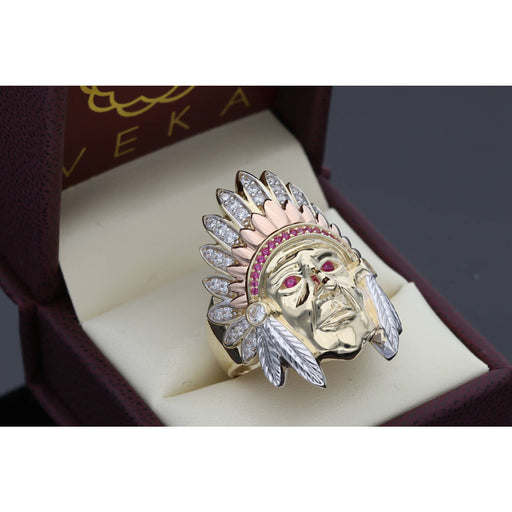 14 Karat Gold Indian Ring