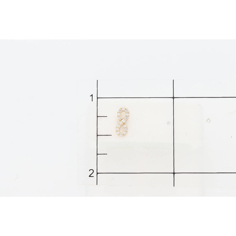 14K & CZ Infinite Earring