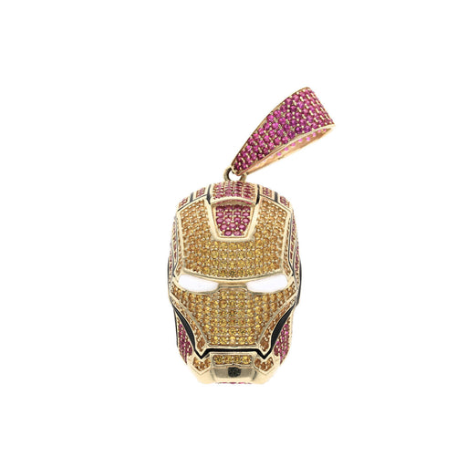 Gold & CZ IronMan Charm