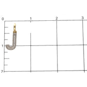 10K G 0.28 Diamond Initial "J" Pendant W:1.1