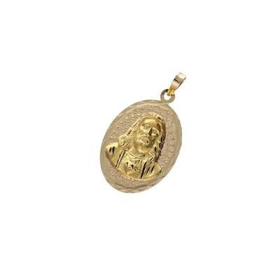 Gold Sacred Heart of Jesus Charm