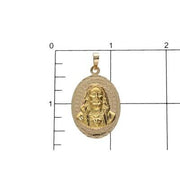 Gold Sacred Heart of Jesus Charm 14 Karat yellow gold
