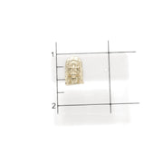Gold Jesus Face Stud Earrings 10 Karat 