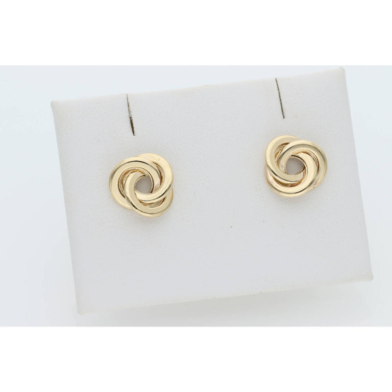 14 karat Flat Knots Earrings W:1.7