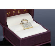 Gold Look plain Charm 10 Karat