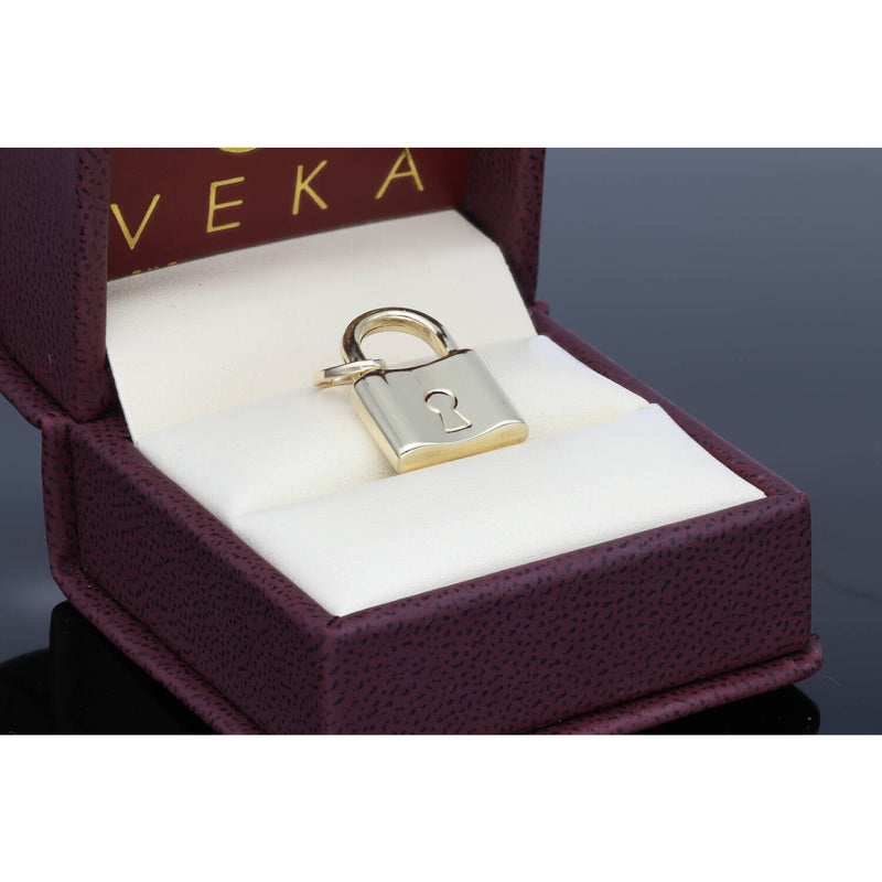 Gold Look plain Charm 10 Karat