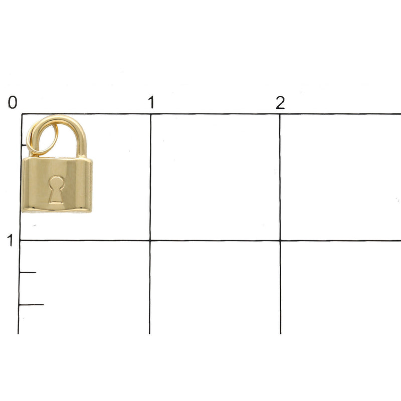 10 Karat Gold Look plain Charm 