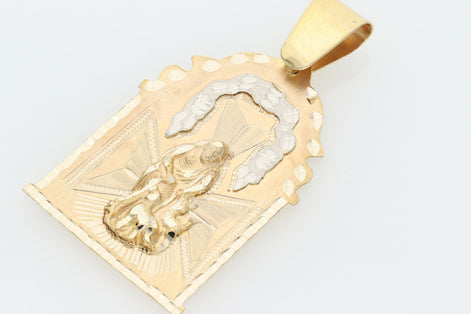 10K G Two Tone St. Lazaro House Charm W: 11.0