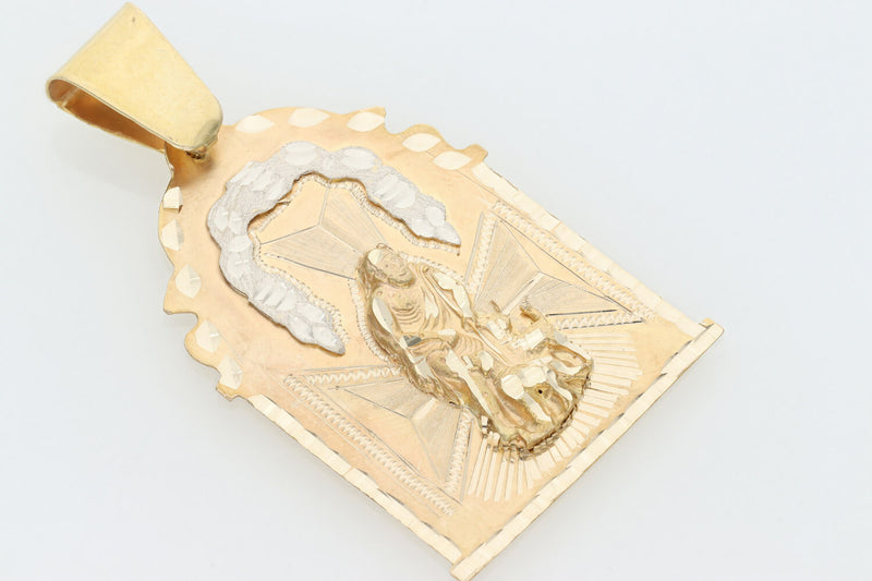10K G Two Tone St. Lazaro House Charm W: 11.0