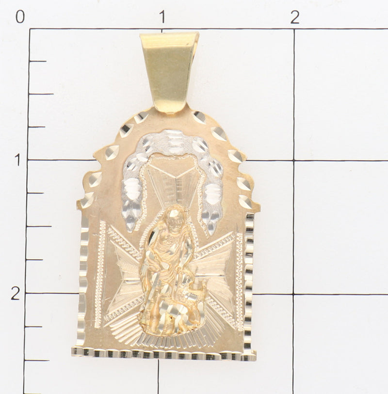 10K G Two Tone St. Lazaro House Charm W: 11.0