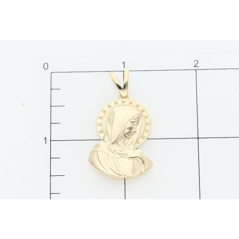 14 Karat Gold Virgin Mary Charm