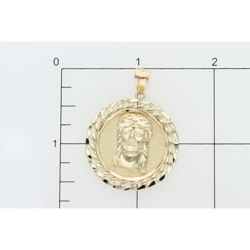 10 Karat Gold Cuban Jesus Face Medal