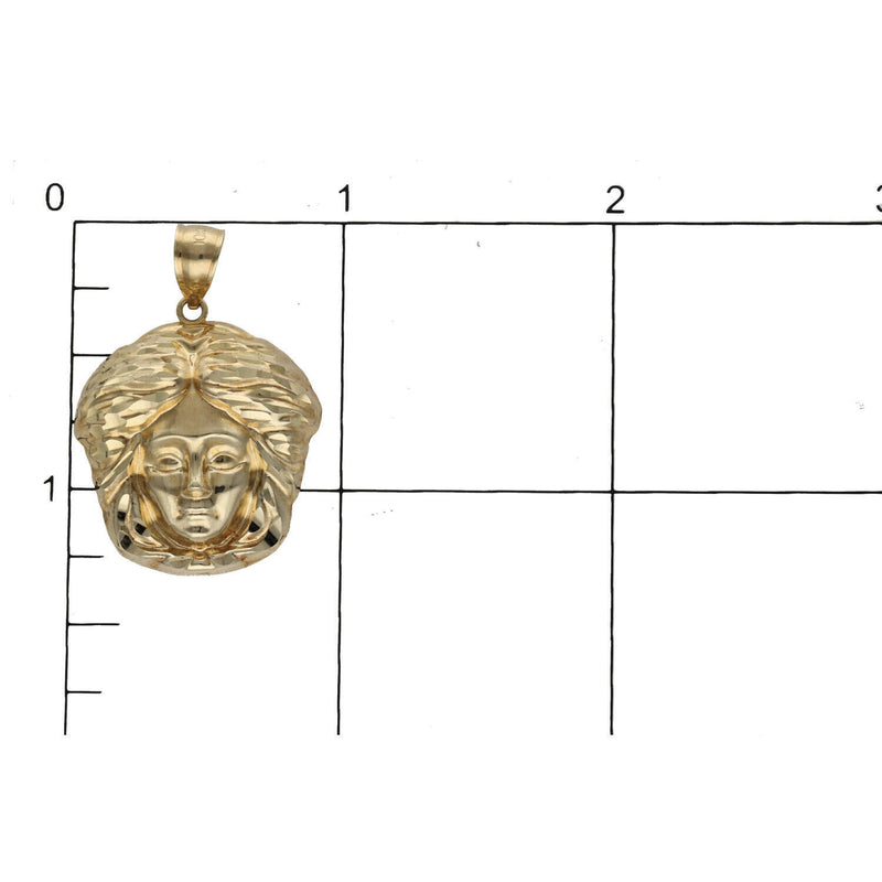 10 karat Gold Medusa Face Charm