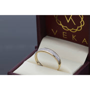 Diamond Micropave Band 10 Karat Gold  Veka Jewelry