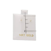 14K Gold & CZ Mini Stud Earrings