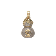 Diamond Money Bag Charm