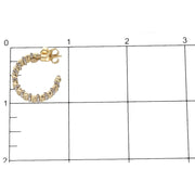 Gold Moon Hoop Earring 14 Karat 