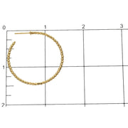 Gold Moon Hoop Earrings 10 Karat 
