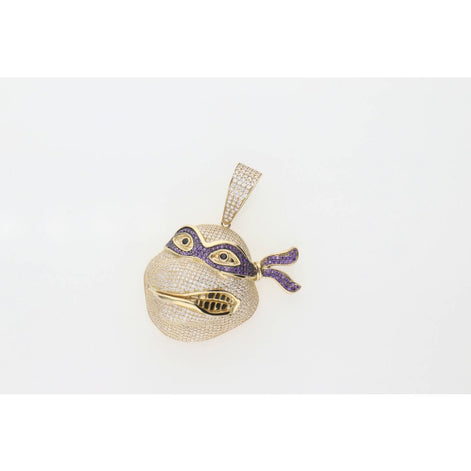 10 Karat Gold Cz Donatello Charm
