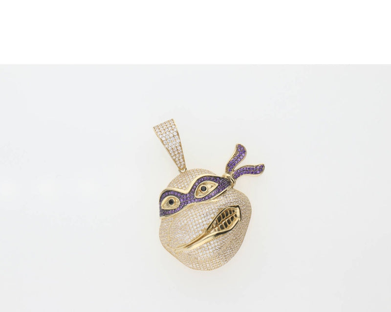10 Karat Gold Cz Donatello Charm
