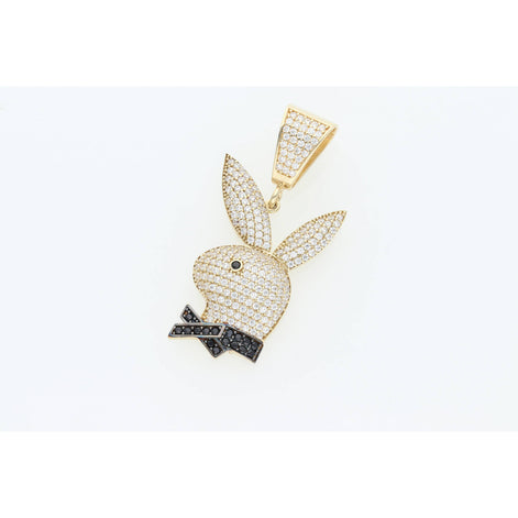 10 Karat Gold Cz Bunny Charm