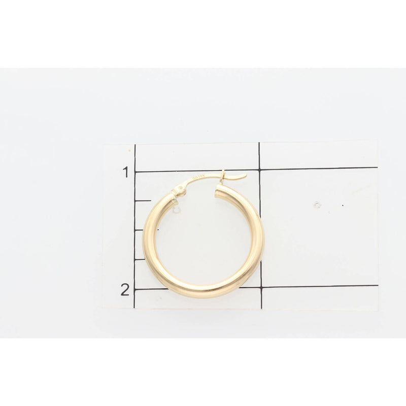 14 Karat Gold Hoops Earring W: 2.3