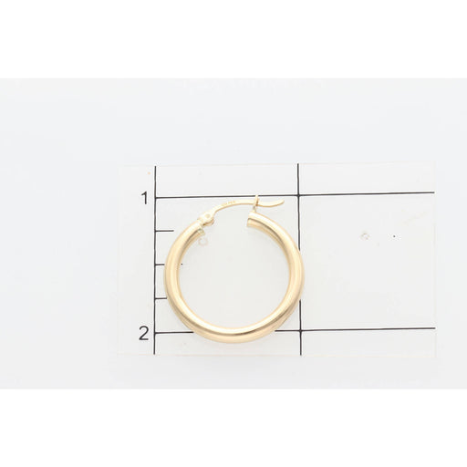 14 Karat Gold Hoops Earring W: 2.3