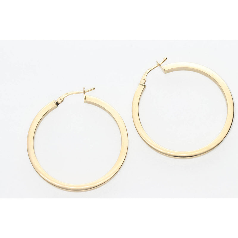 14 Karat Gold Hoops Earring