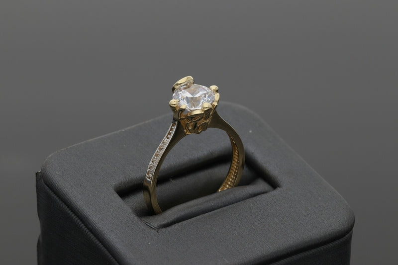 14 Karat Gold & Cz Promise Ring