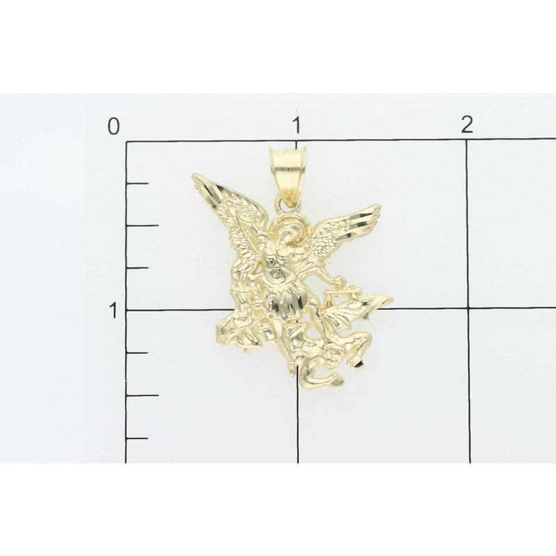 10 Karat Gold Saint Michael  Charm