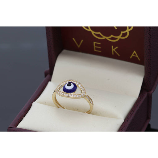 Blue Eye Ring Gold 