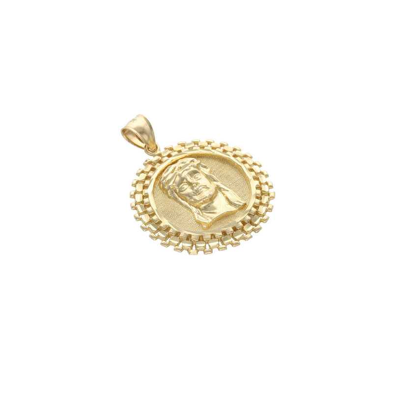 10 Karat Gold Jesus Face Medal